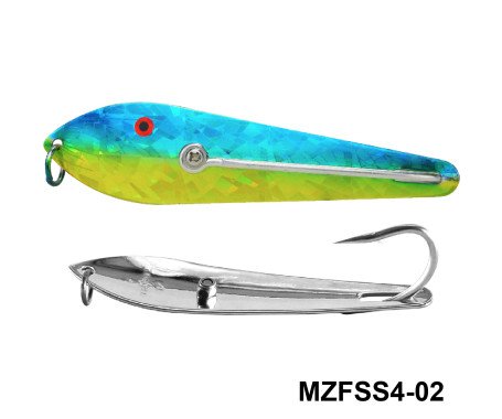 Fishing Spoon with Single Hooks - (Size: 4)